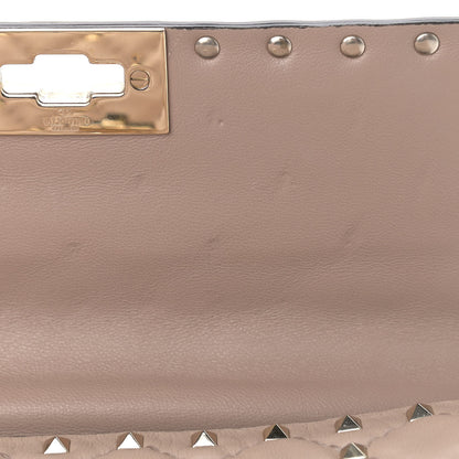 Valentino Garavani Lambskin Medium Rockstud Spike Shoulder Bag Poudre 12 of 13