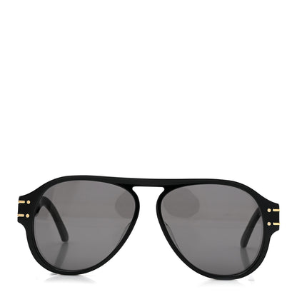 Christian Dior Acetate Diorsignature A1U Pilot Sunglasses Black 2 of 7