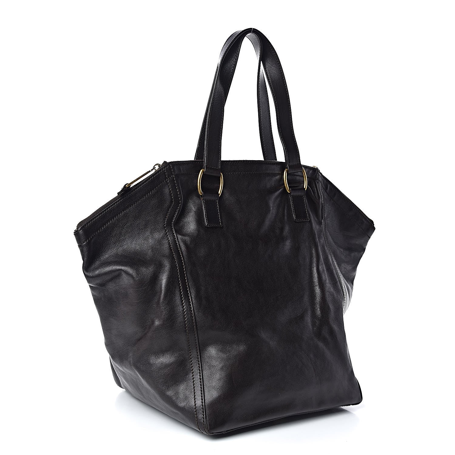 Saint Laurent Calfskin Medium Downtown Brown 3 of 10