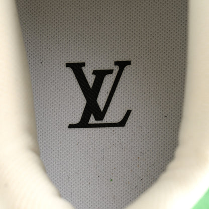 Louis Vuitton X NIKE AIR FORCE 1 Calfskin Monogram Mens Low Top Sneakers 8 Green 6 of 10