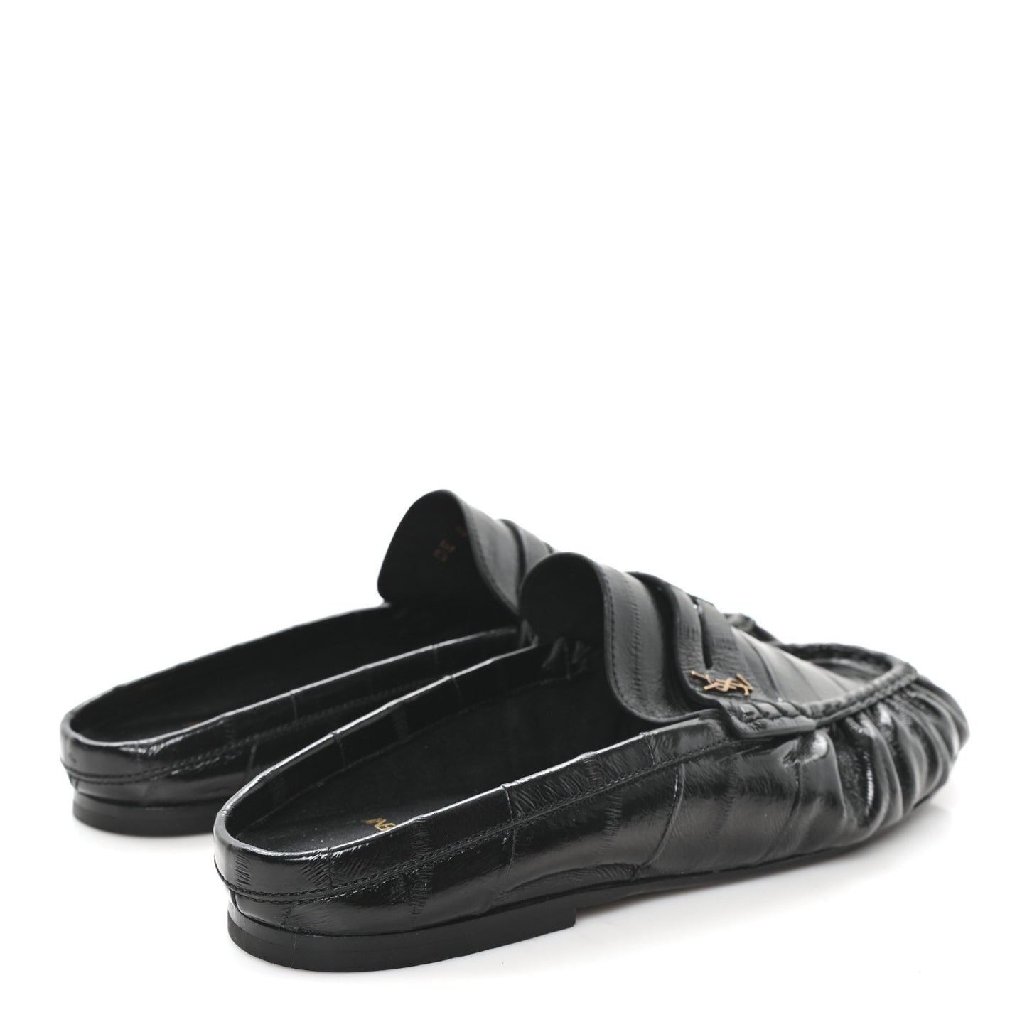 Radiance Calfskin Le Loafer Penny Slippers 40 Black