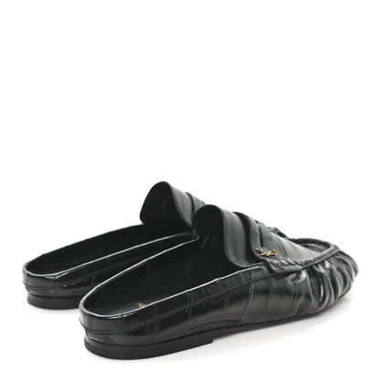 Saint Laurent Radiance Calfskin Le Loafer Penny Slippers 40 Black 5 of 9