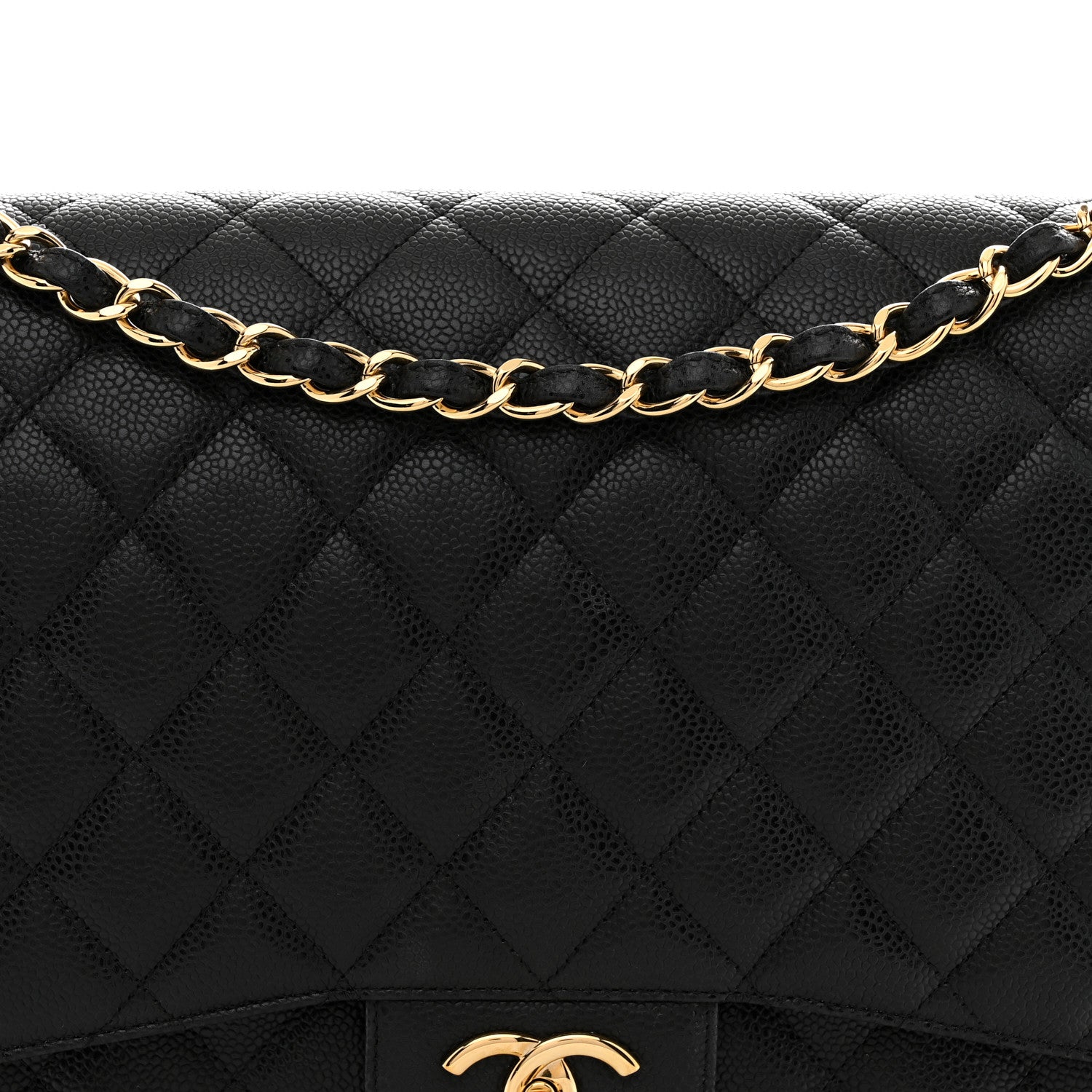 Chanel Caviar Quilted Maxi Double Flap Black 8 of 12