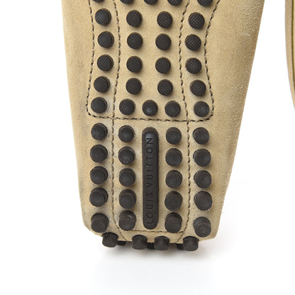 Louis Vuitton Suede Calfskin LV Porto Vecchio Moccasin Loafers 6.5 Beige 6 of 9