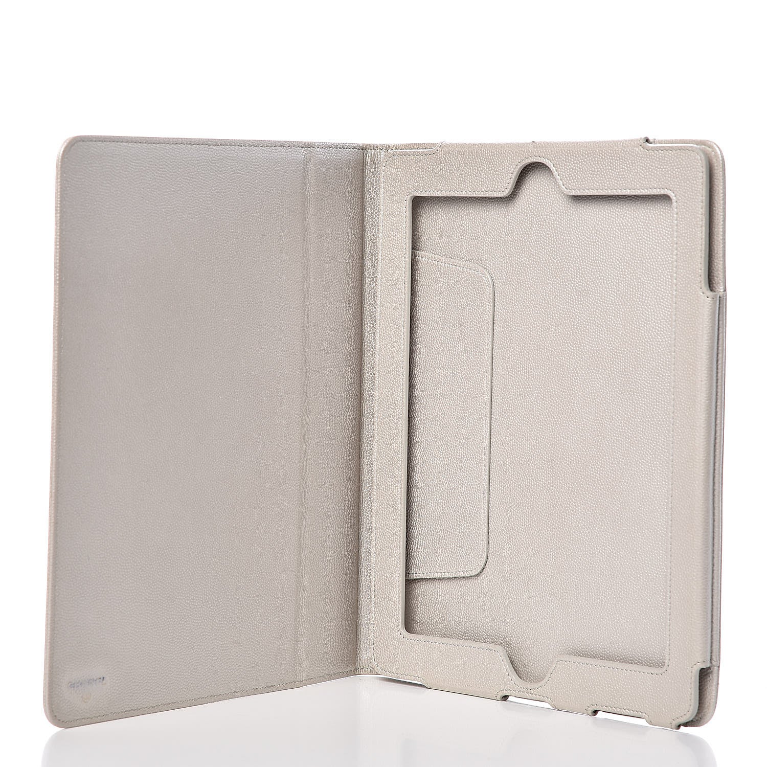 Chanel Metallic Caviar Sevruga iPad Case Silver 5 of 8