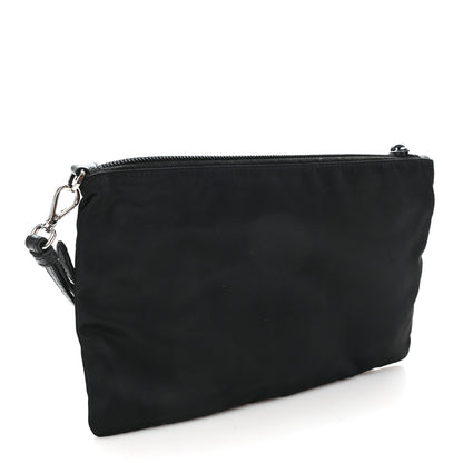 Prada Tessuto Nylon Saffiano Wristlet Black 3 of 7