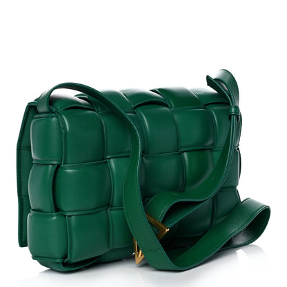 Bottega Veneta Nappa Maxi Intreccio Padded Cassette Crossbody Bag Racing Green 3 of 9