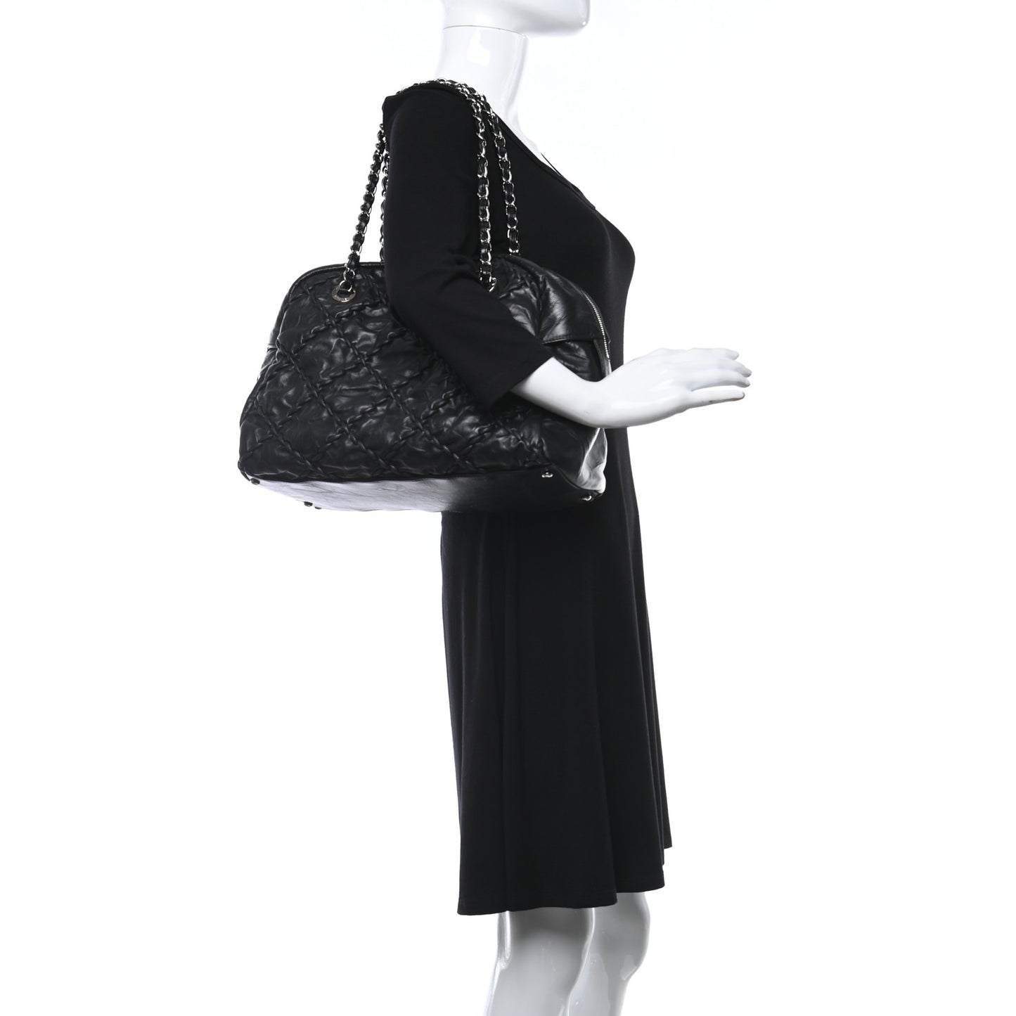 Calfskin Ultra Stitch Bowler Black
