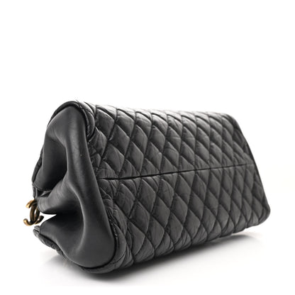 Chanel Aged Calfskin Quilted Medium Just Mademoiselle Black 4 of 11