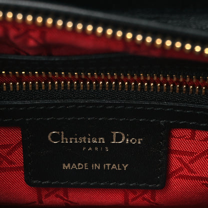 Christian Dior Lambskin Cannage Medium Lady Dior Black 6 of 10