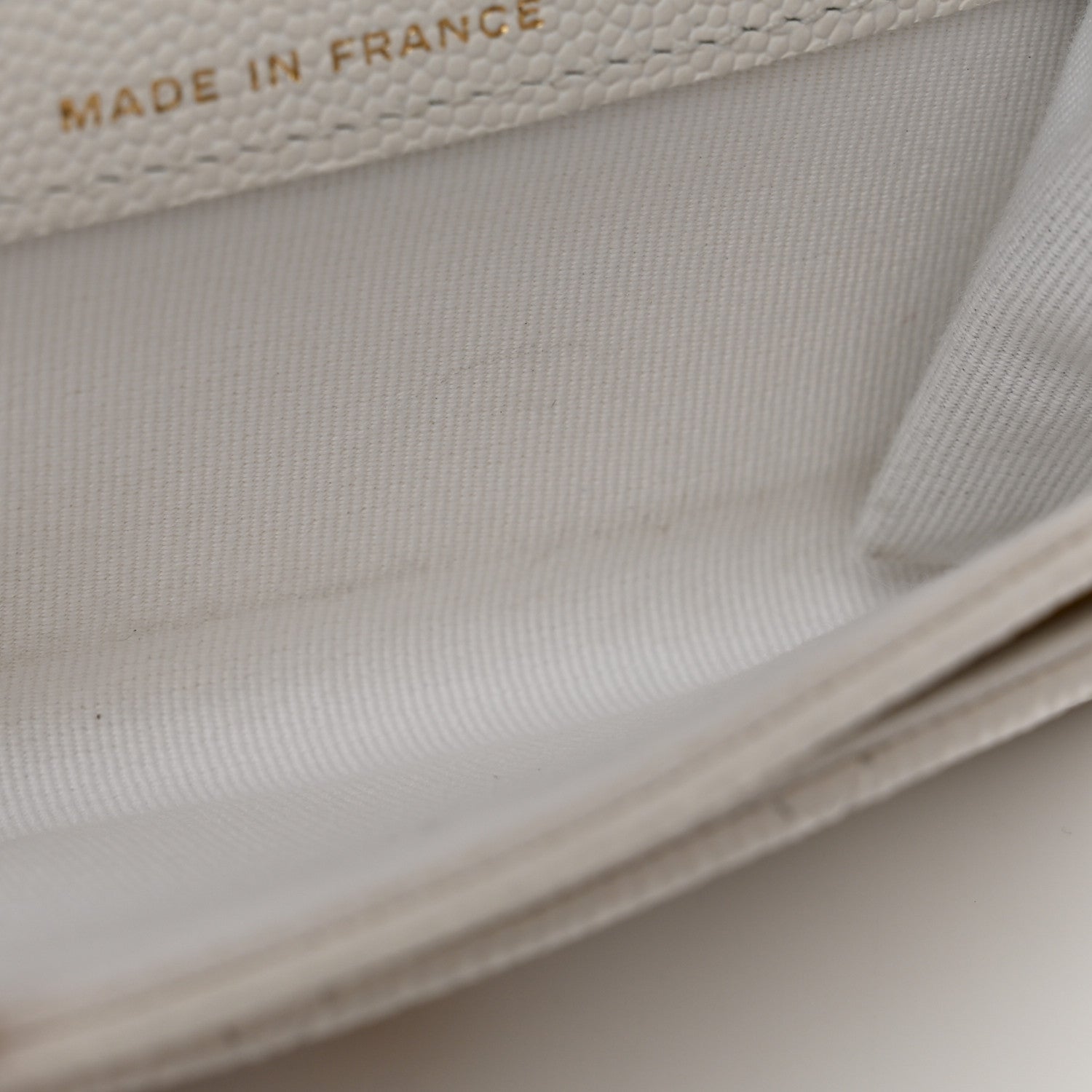 Chanel Caviar Quilted Flap Card Holder Wallet White 9 of 12