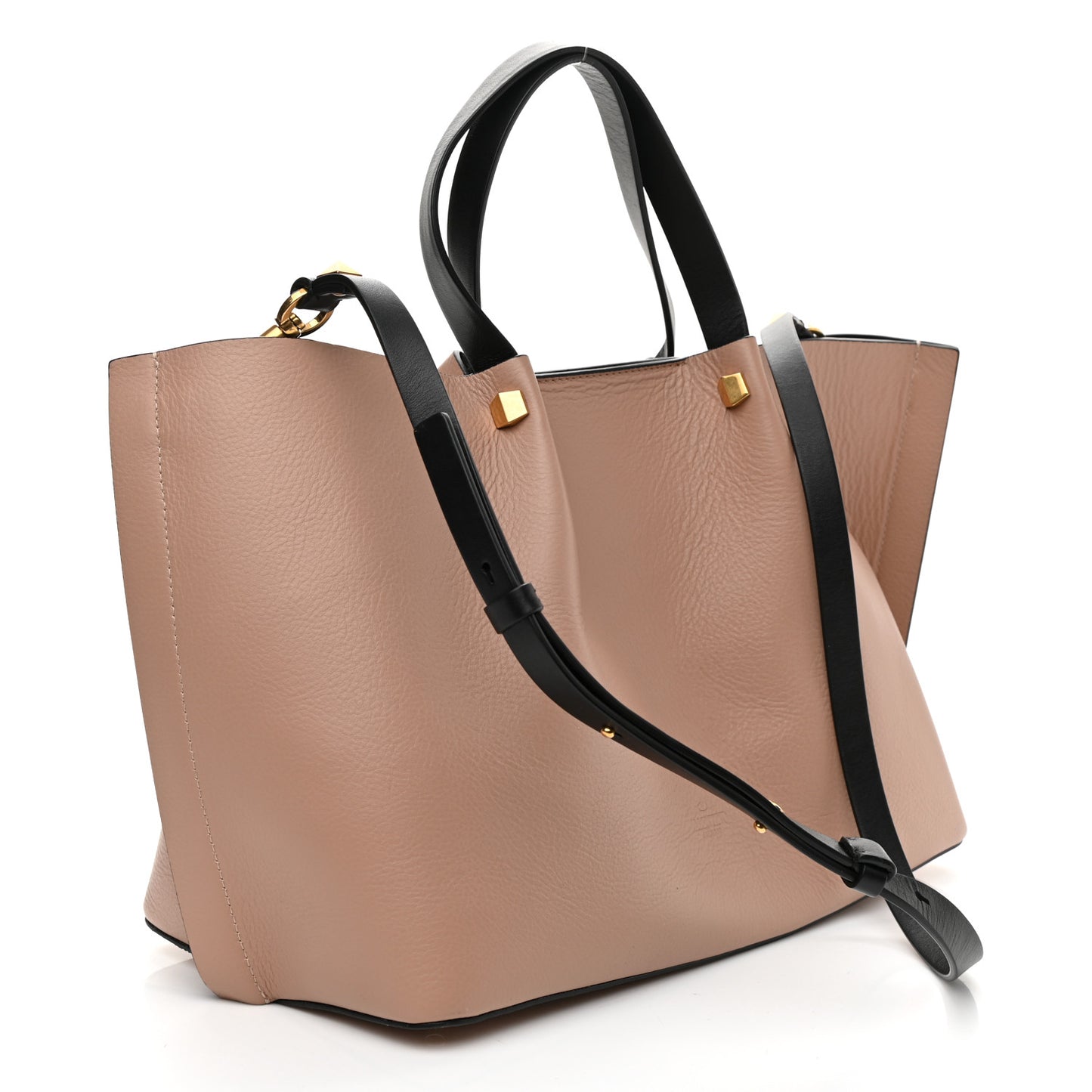Calfskin Medium VLogo Escape Shopper Rose Cannelle