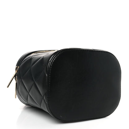 Chanel Lambskin Quilted Trendy Vanity Case Black 4 of 9