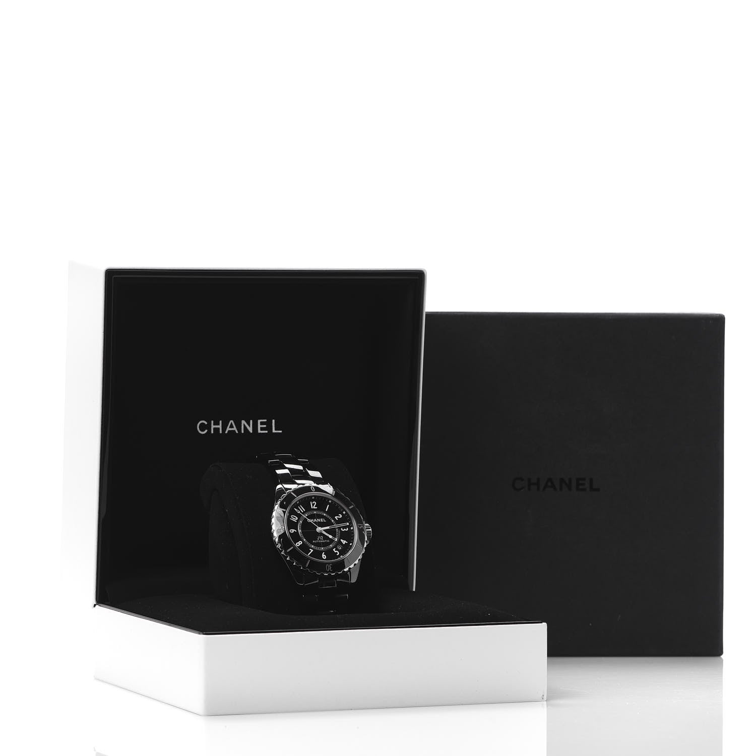 Chanel Stainless Steel Ceramic 38mm J12 Automatic Watch Black 7 of 7
