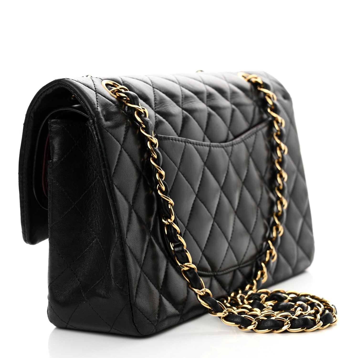 Chanel Lambskin Quilted Medium Double Flap Black 3 of 19