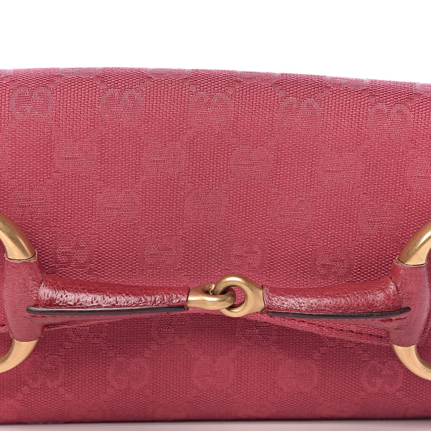 Monogram Horsebit Clutch Pink