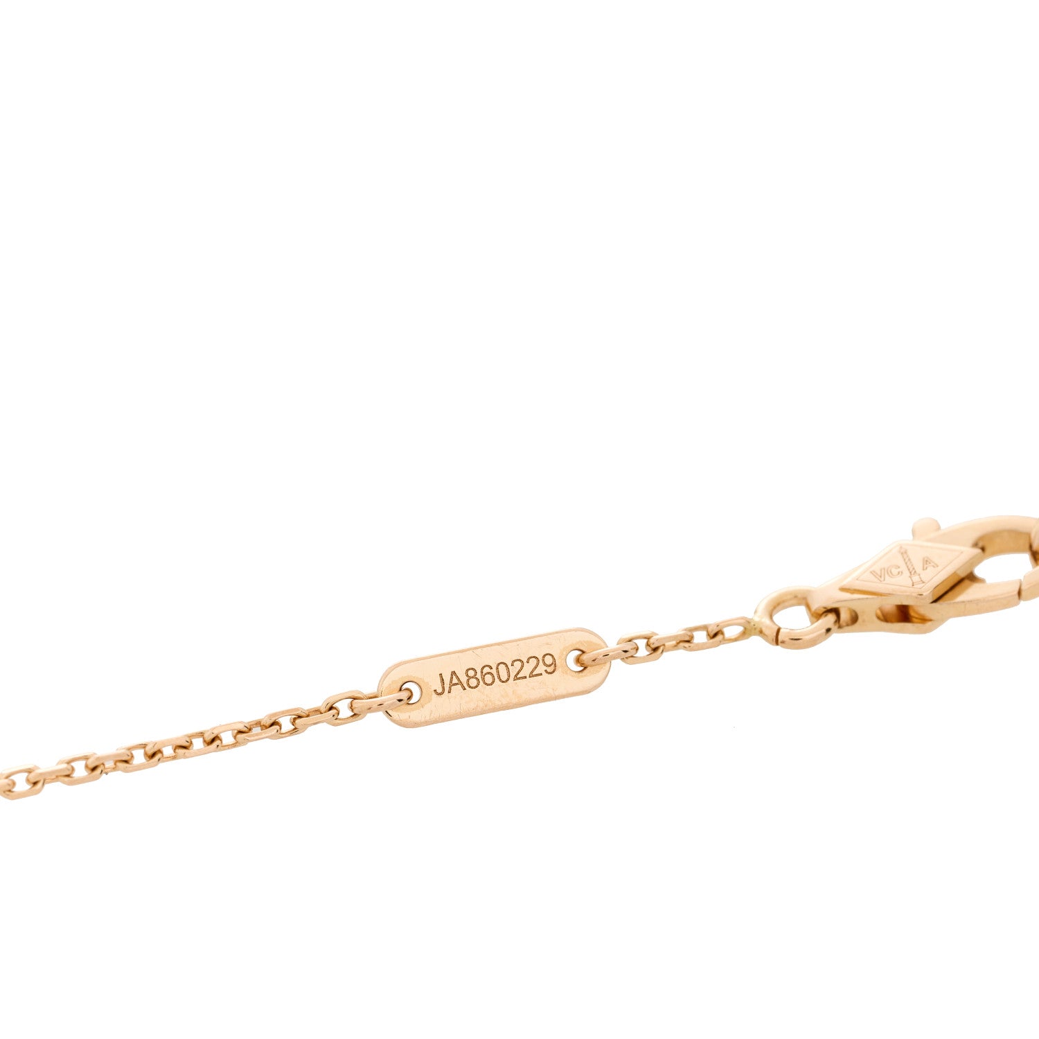 Van Cleef & Arpels 18K Rose Gold Carnelian Sweet Alhambra Heart Bracelet 3 of 4