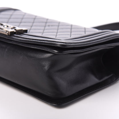 Chanel Lambskin Quilted Medium Boy Flap Black 8 of 11