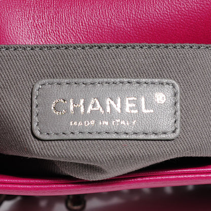 Chanel Velvet Quilted Small Boy Flap Pink 8 of 8