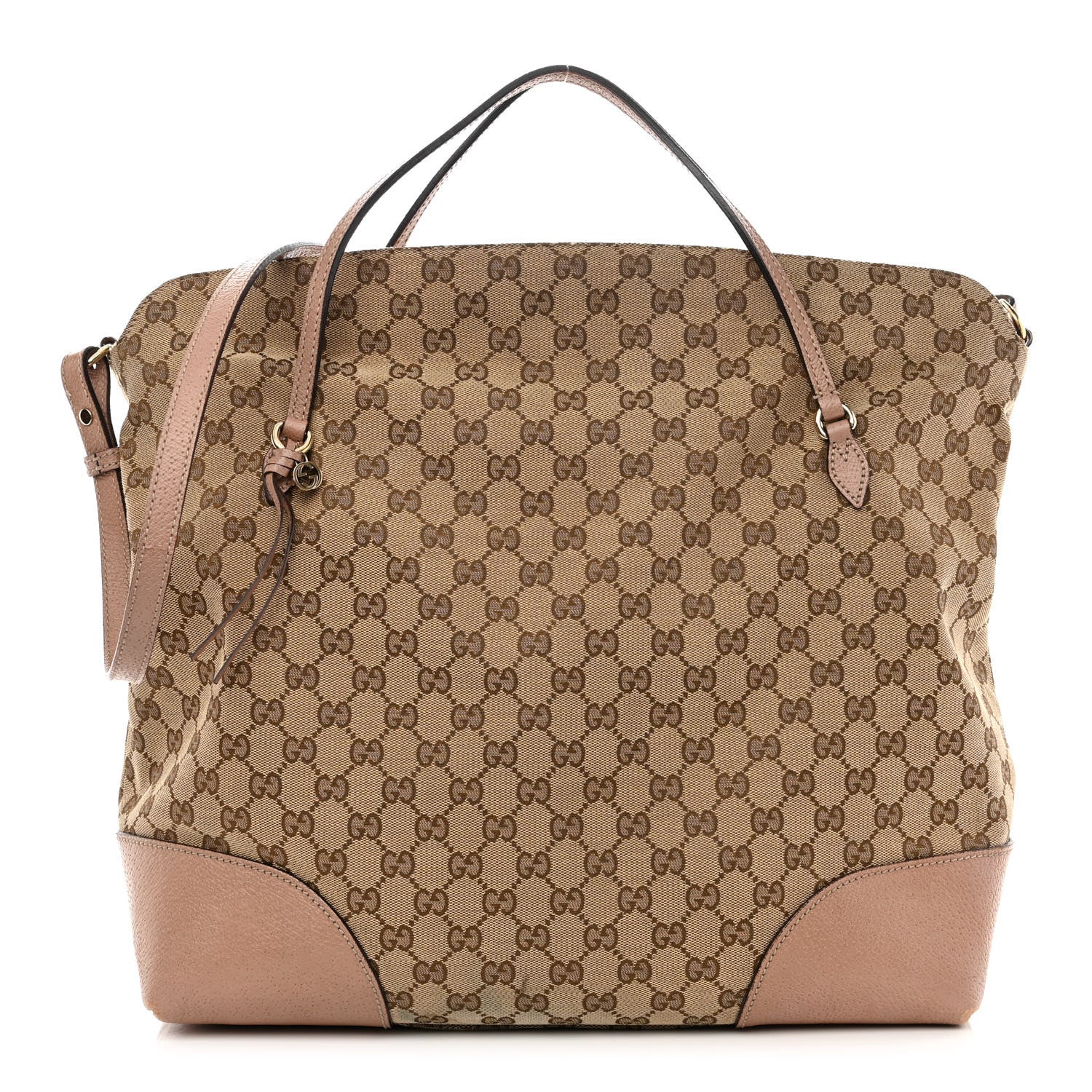 Gucci Monogram Large Bree Foldover Tote Beige Soft Pink 1 of 14