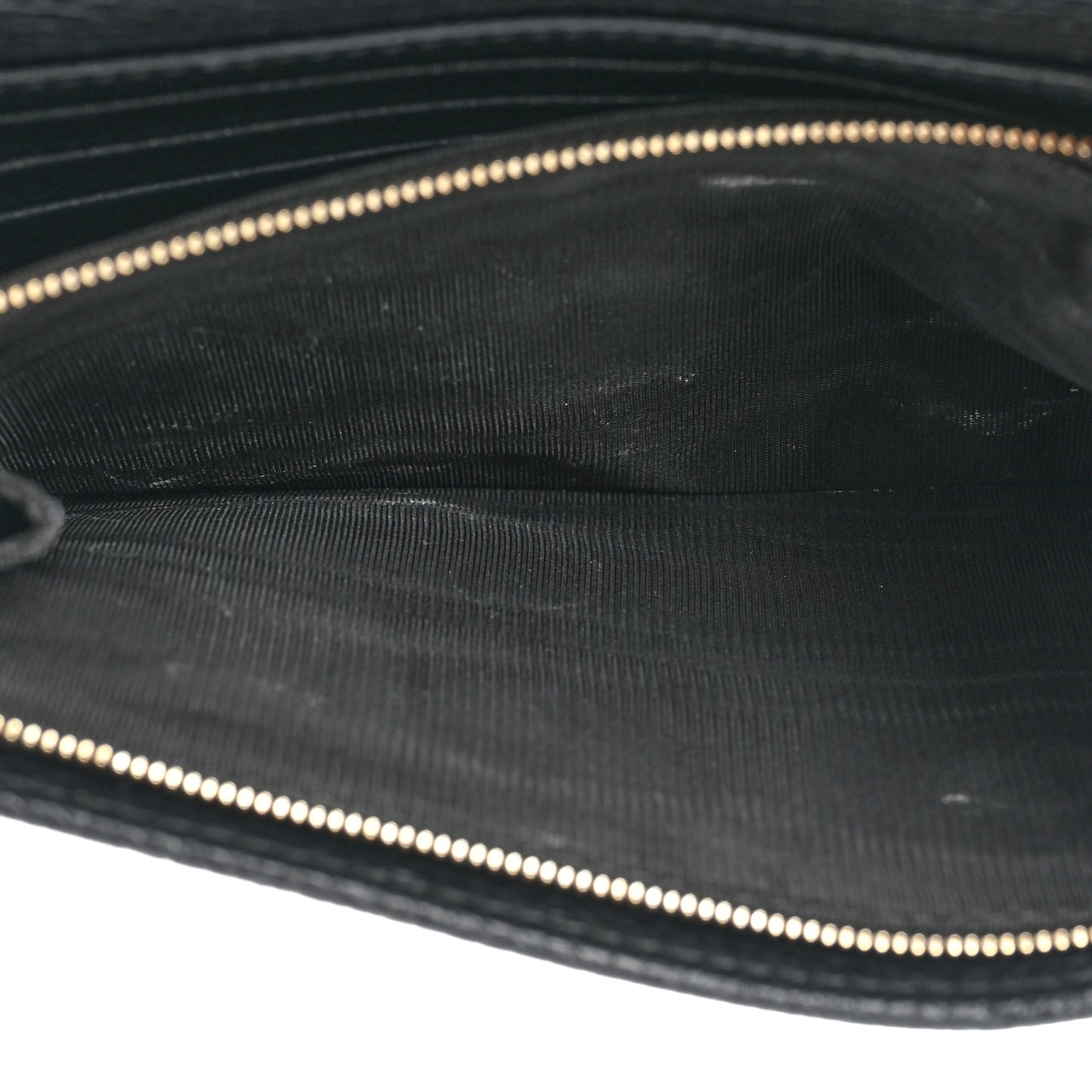 Pebbled Calfskin Soho Wallet On Chain Black