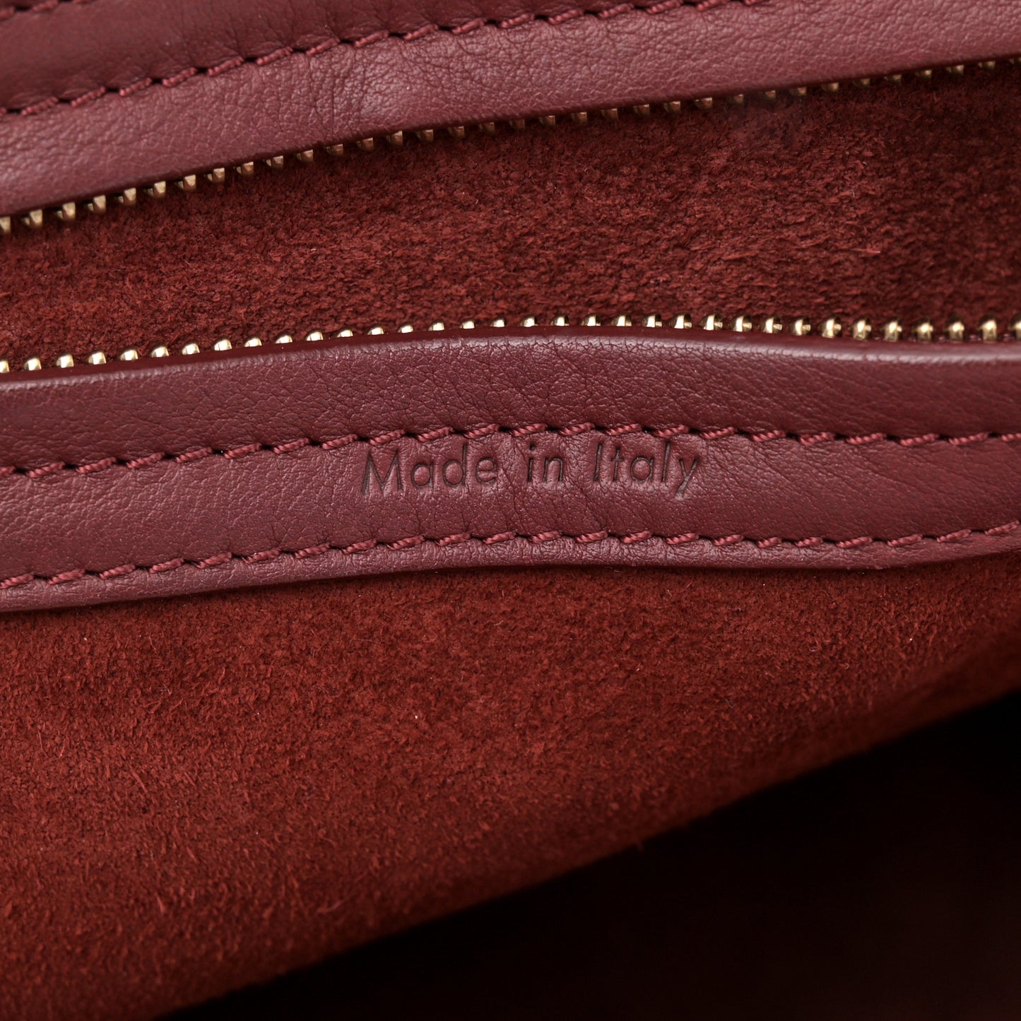 Supple Calfskin Medium Phantom Luggage Burgundy