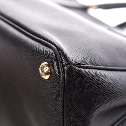 Prada Saffiano Small Galleria Double Zip Tote Black 17 of 20