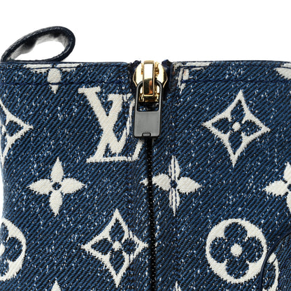 Louis Vuitton Denim Monogram Silhouette Ankle Boots 38 Navy Blue 7 of 10