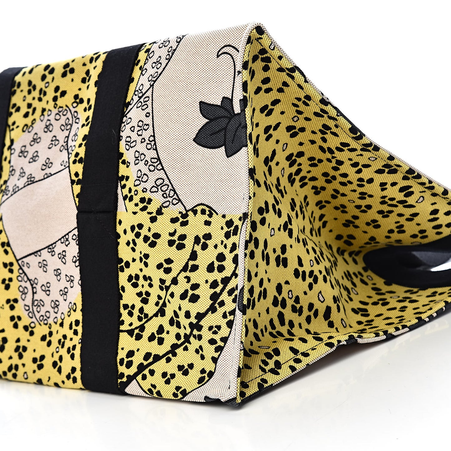 Cotton Canvas Leopard Beach Bag