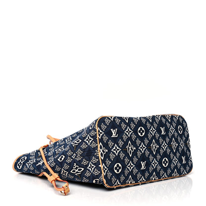 Louis Vuitton Jacquard Since 1854 Neverfull MM Blue 5 of 13