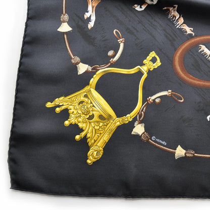 Hermes Silk Pampa Scarf 90 Navy Bleu 6 of 7