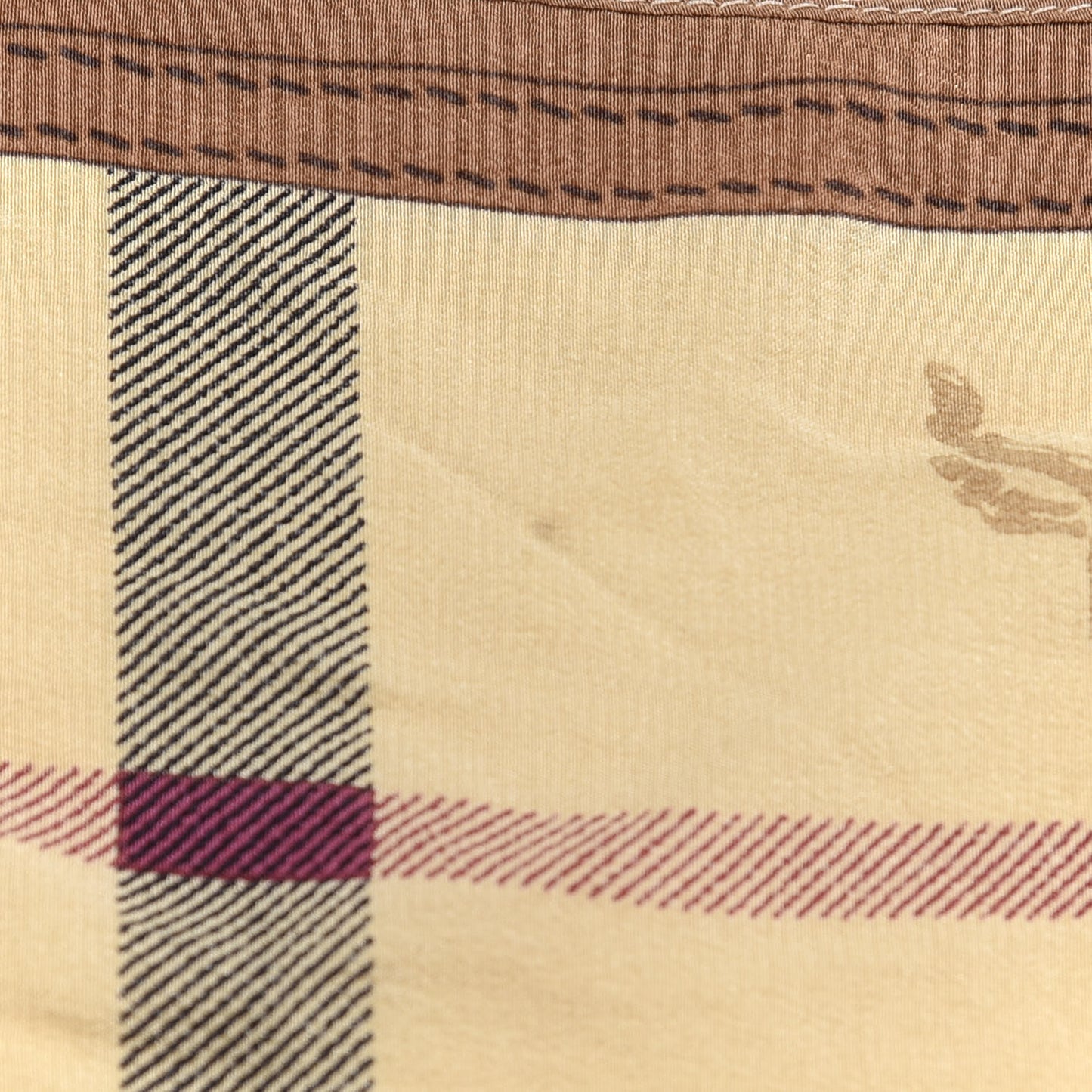Modal Cashmere Haymarket Check Scarf Bronze