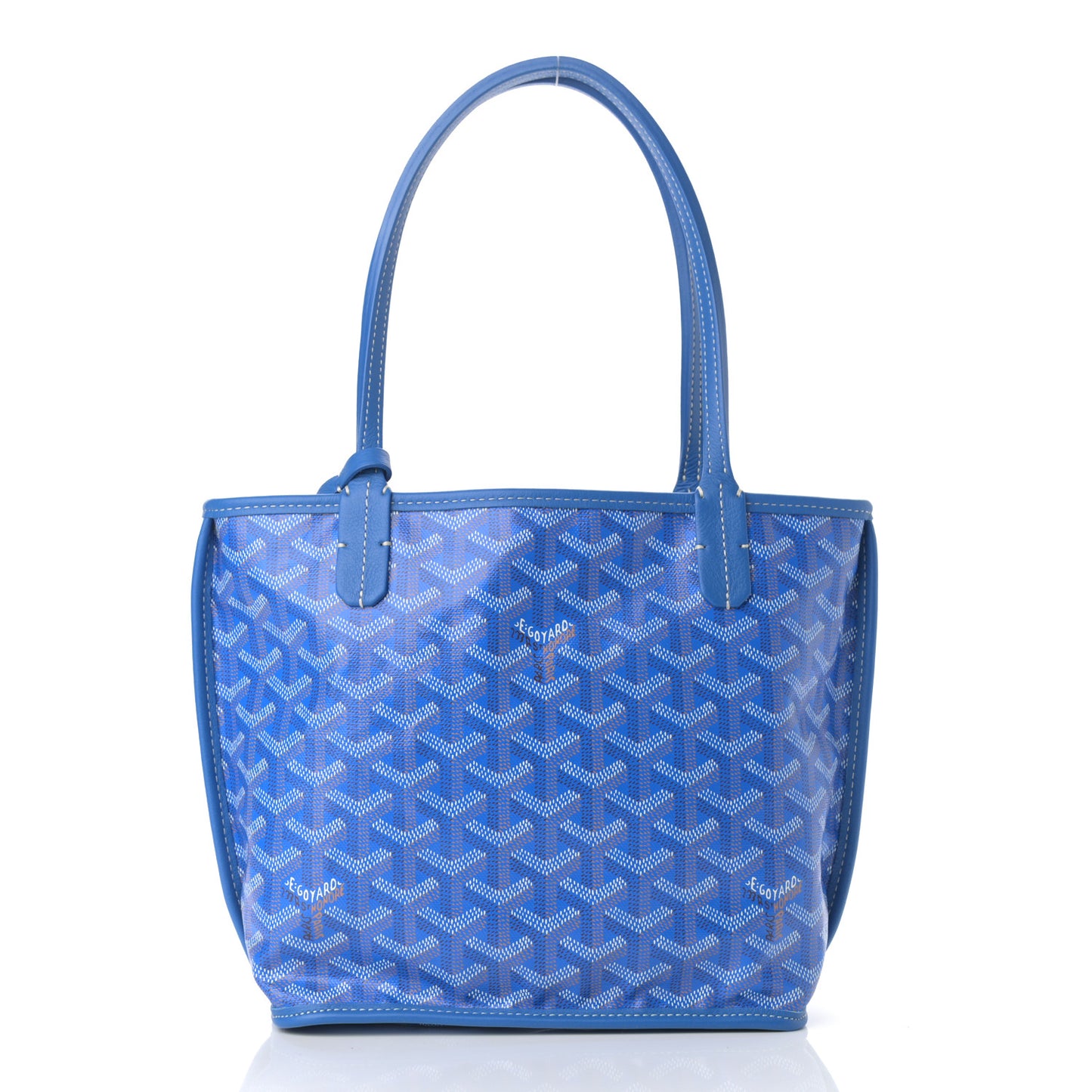 Goyardine Reversible Mini Anjou Sky Blue