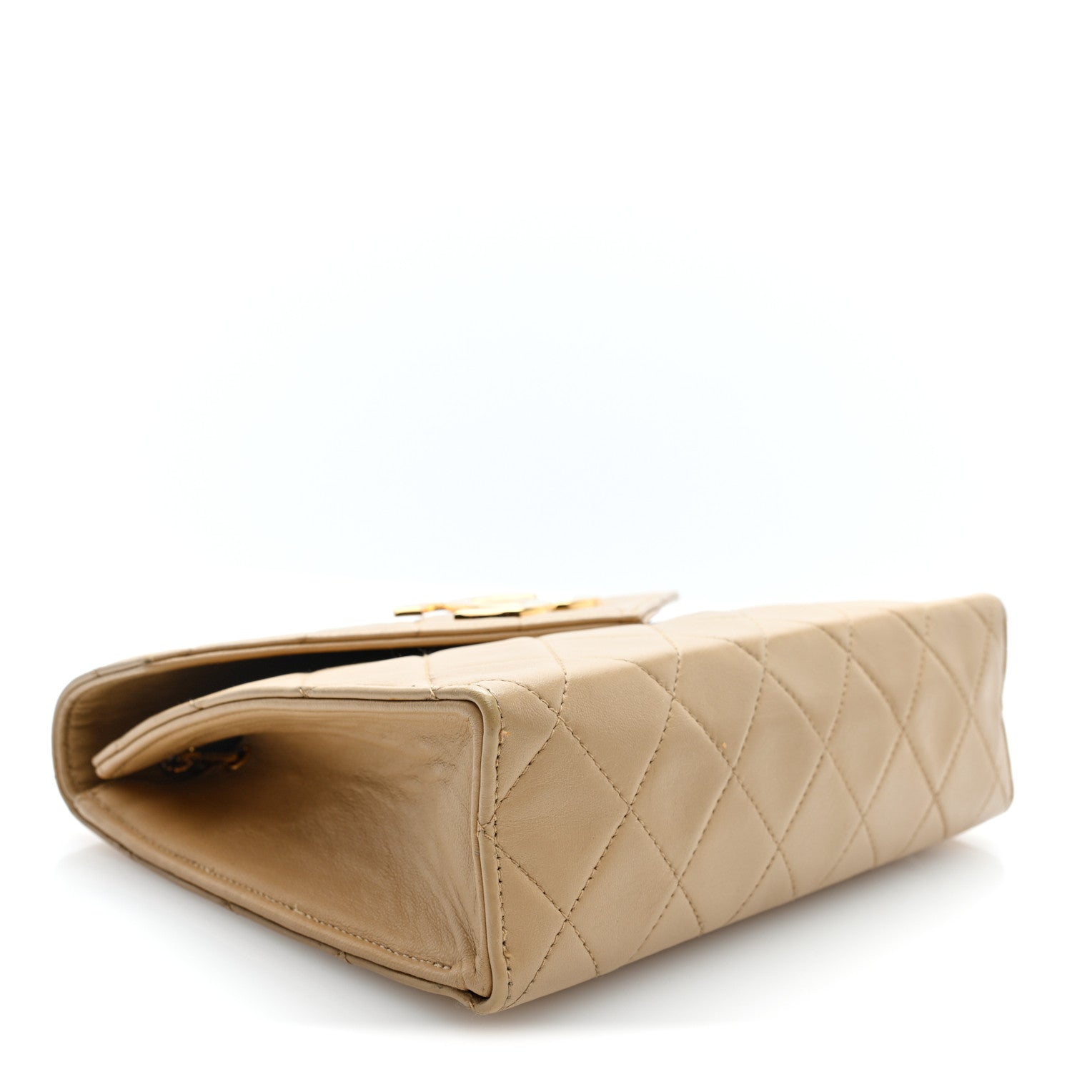 Chanel Lambskin Quilted Envelope Flap Beige 4 of 10