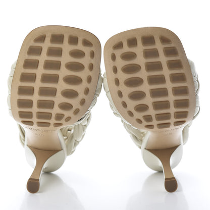 Bottega Veneta Shiny Nappa Intrecciato The Board Sandals 37.5 Wax 5 of 9