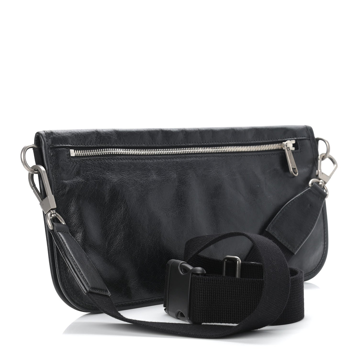 Gucci Fluffy Calfskin Morpheus Messenger Bag Black 2 of 10