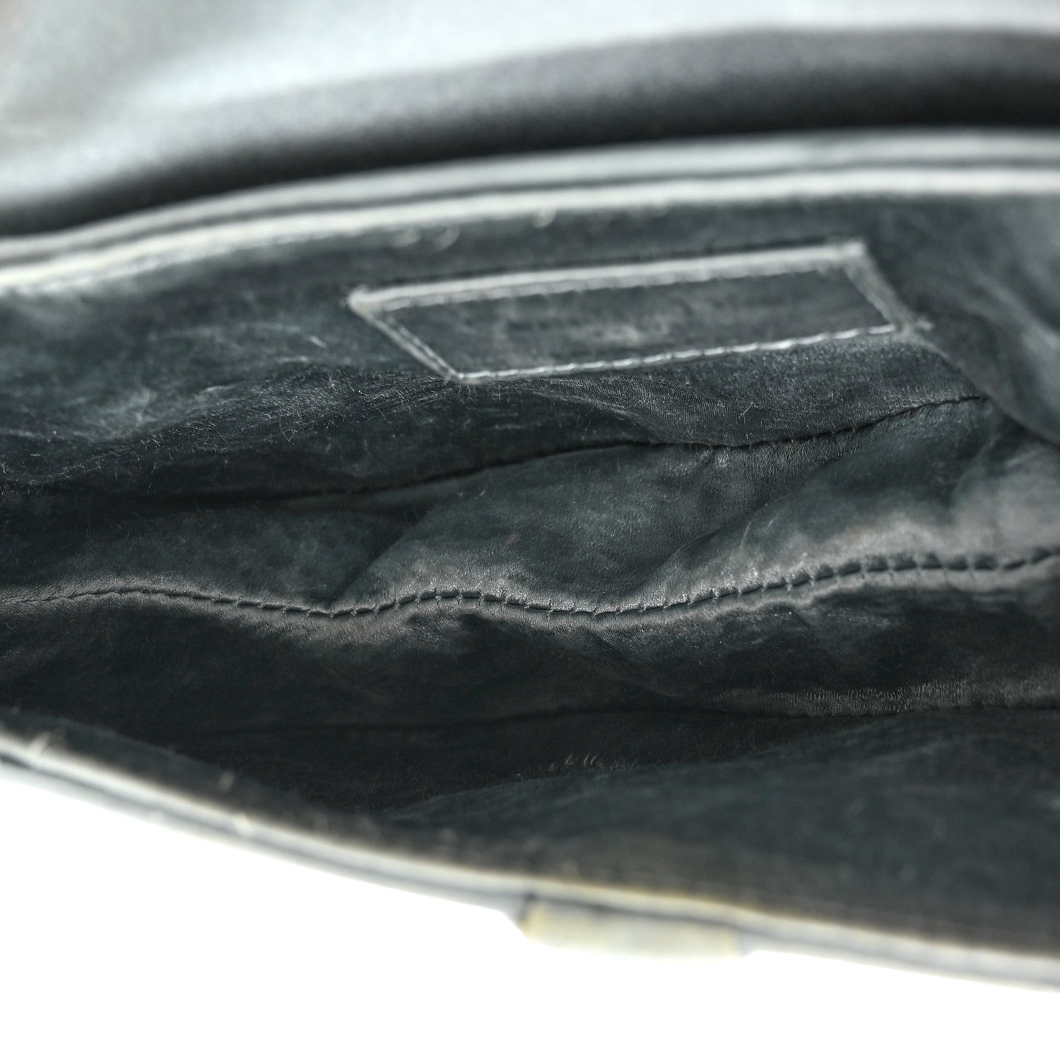 Christian Dior Satin Crystal Mini Saddle Bag Blue Gray 5 of 13