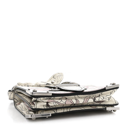Prada X JAMES JEAN Glace Calfskin Rabbit Print Cahier Bag Opaline 4 of 10