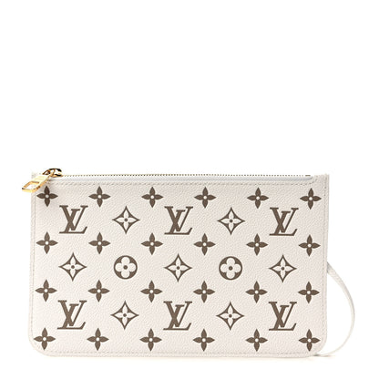 Louis Vuitton Empreinte Monogram Spring In The City Neverfull Pochette MM Kaki Beige Cream 1 of 6