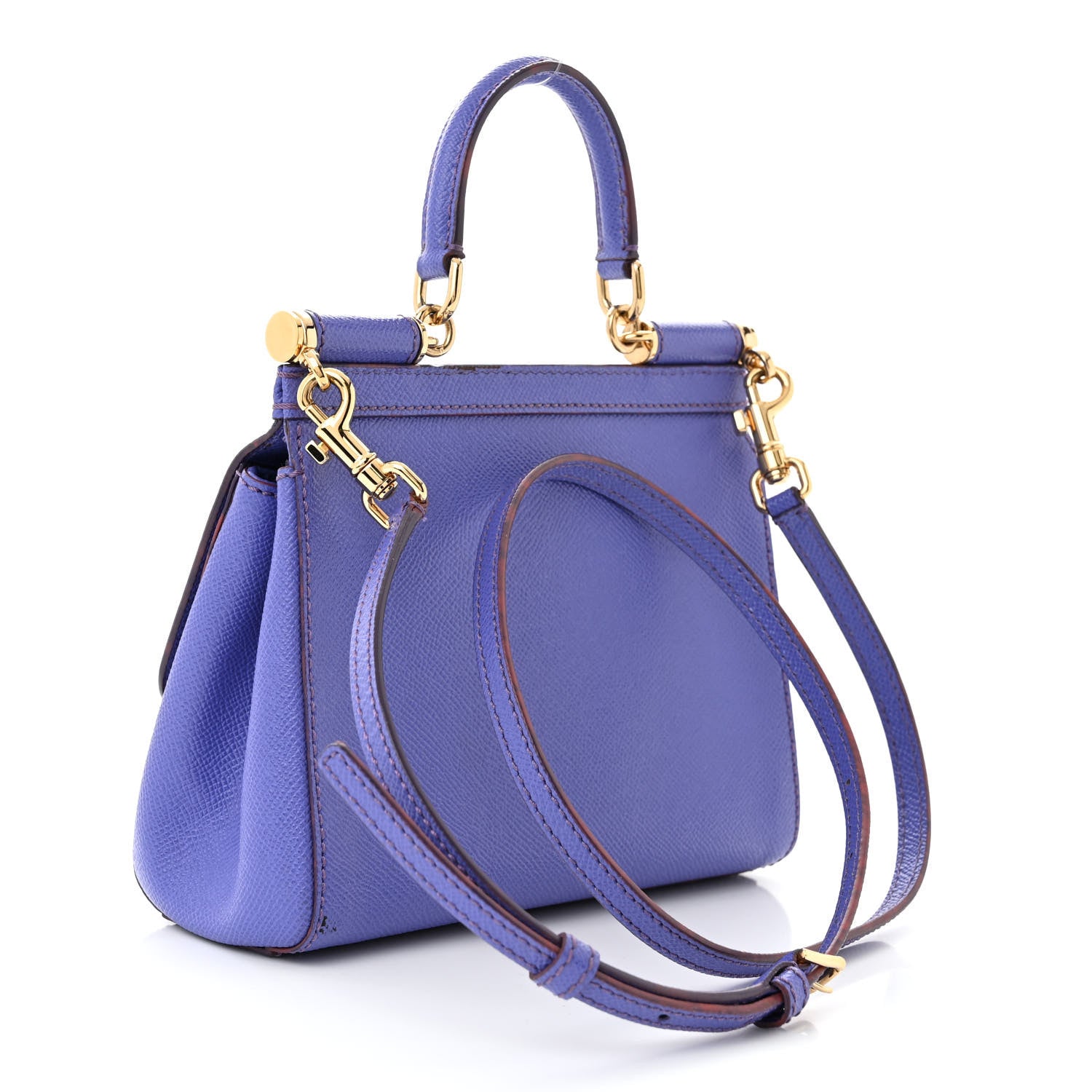 Dolce & Gabbana DOLCE &amp; GABBANA Dauphine Small Miss Sicily Satchel Purple 4 of 12