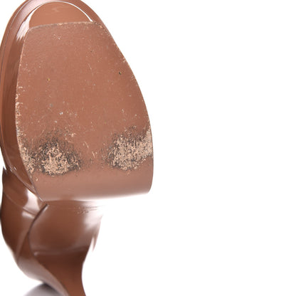 Saint Laurent Patent Tribtoo Platform Mary Jane T-Strap Pumps 39 Nude 11 of 14