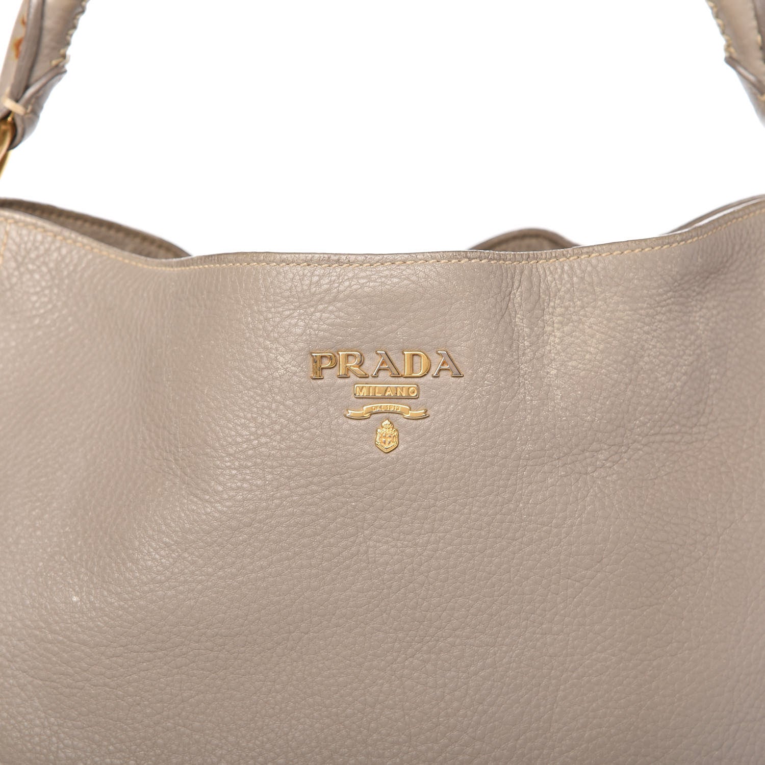 Prada Vitello Daino Hobo Argilla 10 of 17