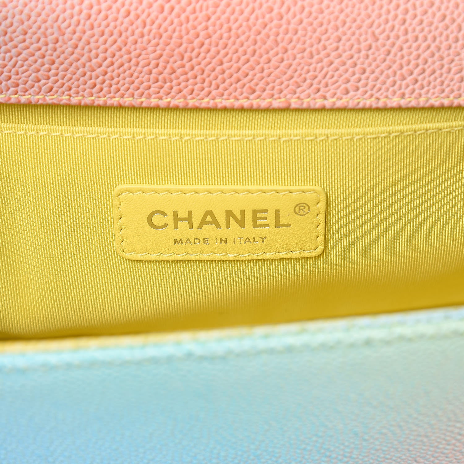 Chanel Caviar Quilted Medium Cuba Rainbow Boy Flap Multicolor 6 of 12
