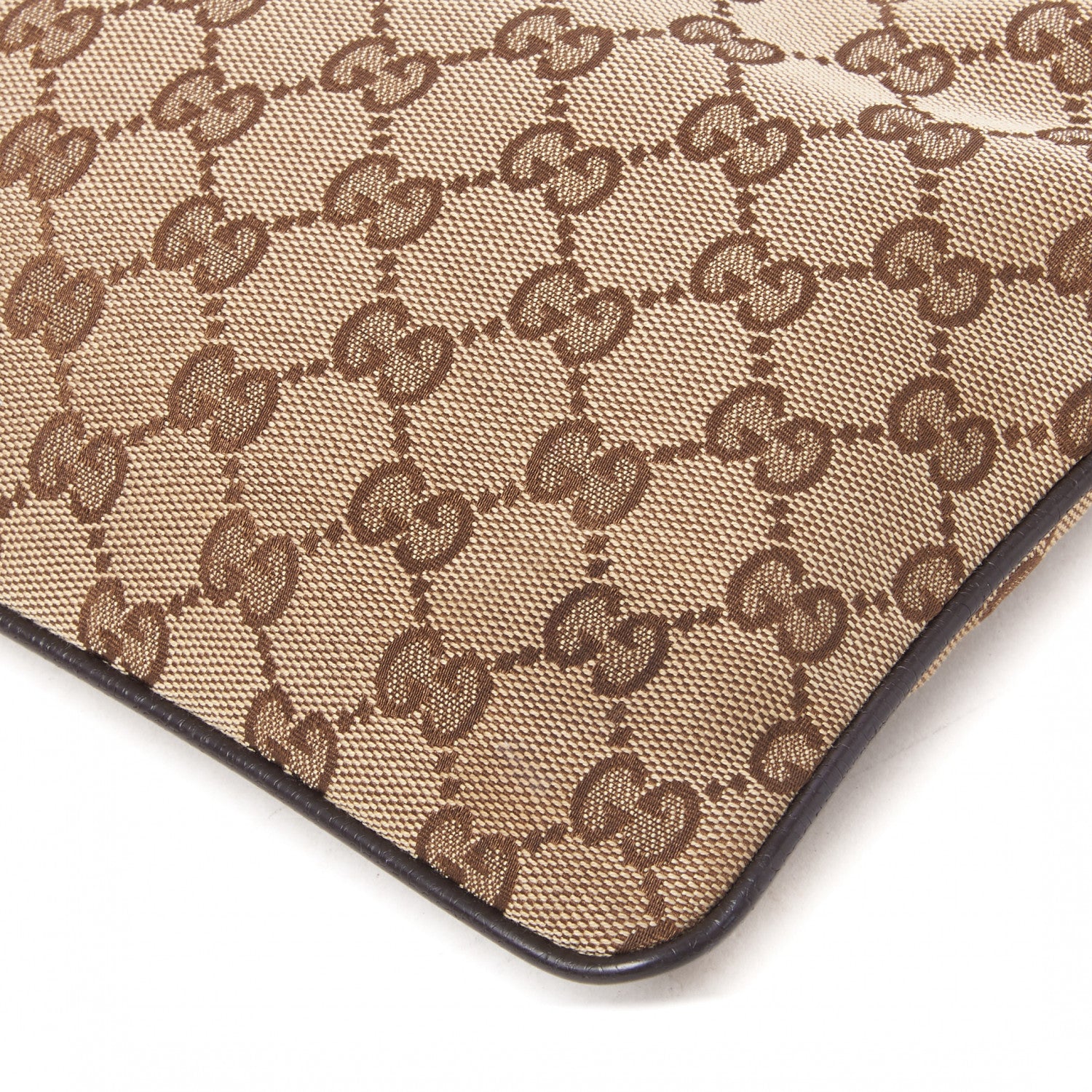 Gucci Monogram Web Small Flat Messenger Bag Brown 4 of 8