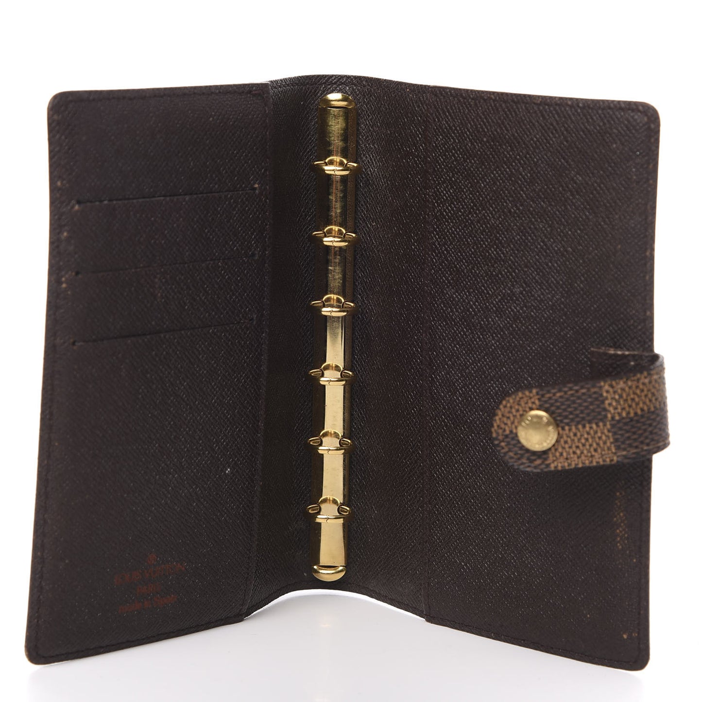 Damier Ebene Small Ring Agenda Cover