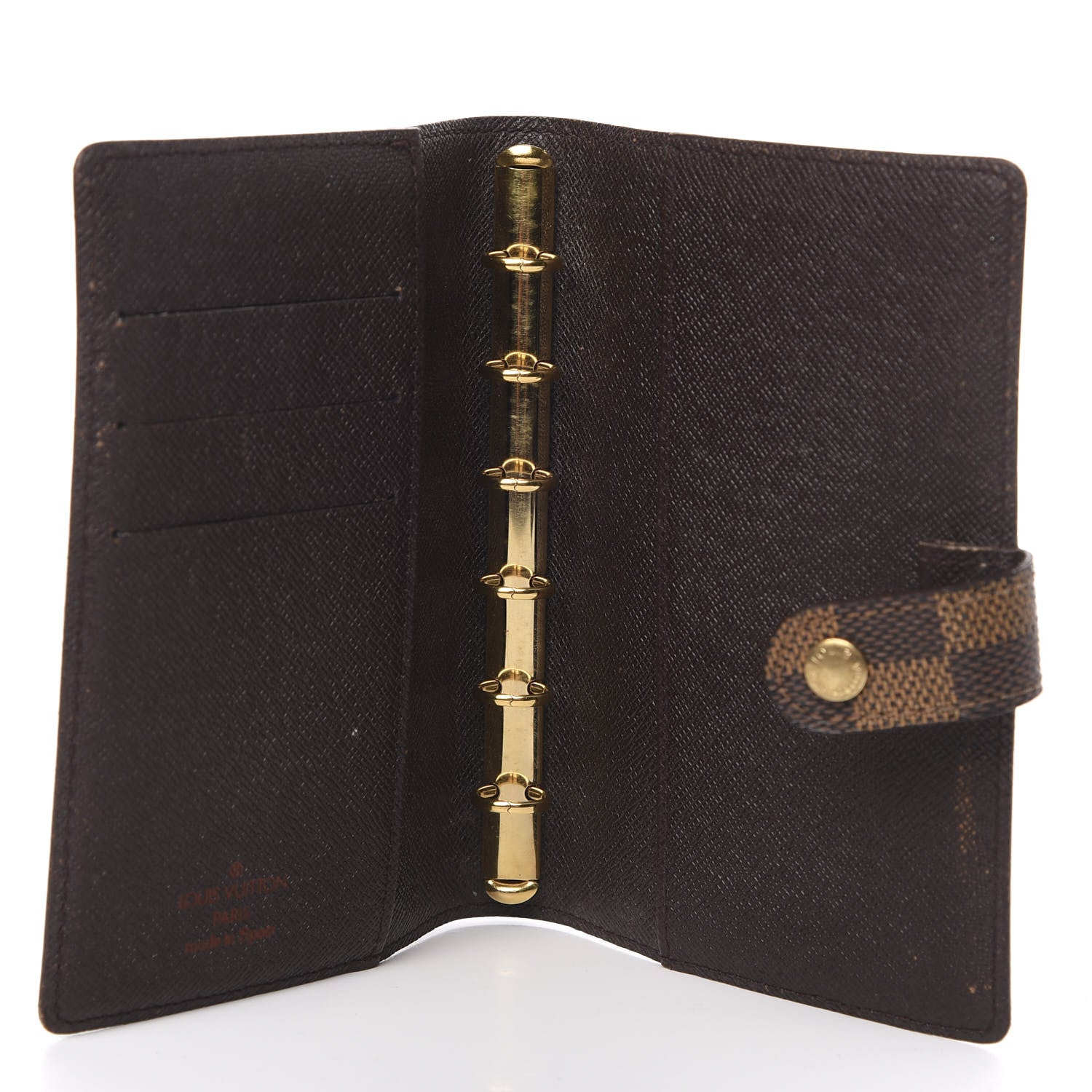 Louis Vuitton Damier Ebene Small Ring Agenda Cover 5 of 10