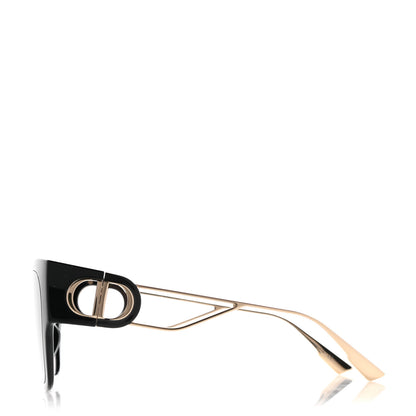 Christian Dior Rectangular 30 Montaigne 1 Sunglasses Black Gold 3 of 10