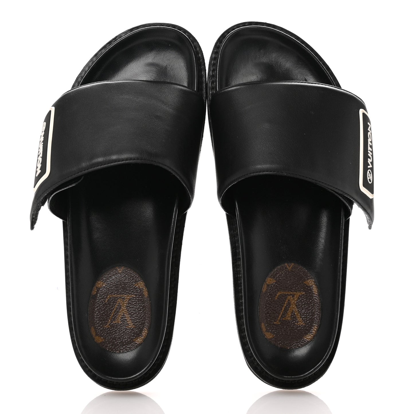 Calfskin Womens Pool Pillow Sunset Mules 41 Black