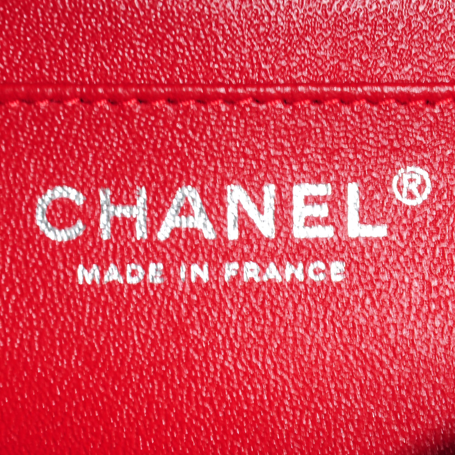 Chanel Lambskin Quilted Mini Rectangular Flap Red 8 of 9
