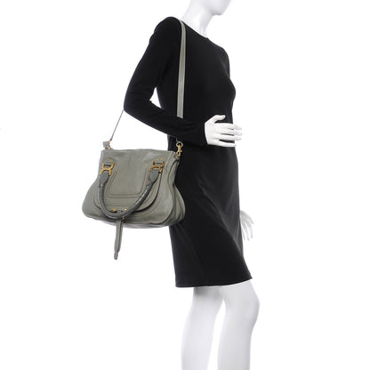 Chloe Calfskin Medium Marcie Satchel Baobab Green 3 of 9